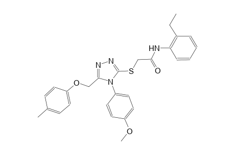N-(2-ethylphenyl)-2-({4-(4-methoxyphenyl)-5-[(4-methylphenoxy)methyl]-4H-1,2,4-triazol-3-yl}sulfanyl)acetamide