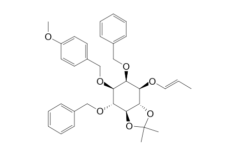 DL-3-O-(Prop-1-enyl)-1-O-(p-methoxybenzyl)-2,6-di-O-benzyl-4,5-O-isopropylidene-myo-inositol