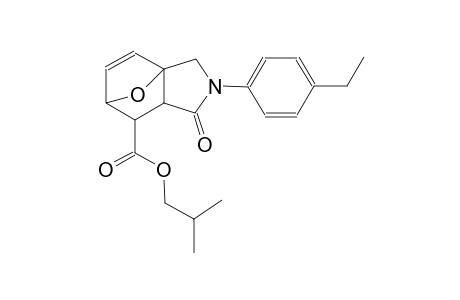 isobutyl 3-(4-ethylphenyl)-4-oxo-10-oxa-3-azatricyclo[5.2.1.0~1,5~]dec-8-ene-6-carboxylate