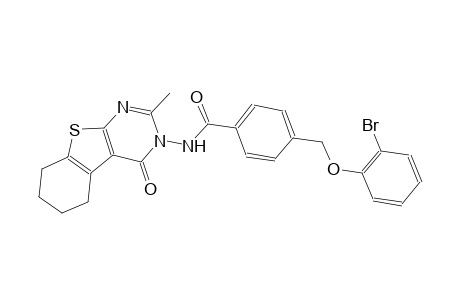4-[(2-bromophenoxy)methyl]-N-(2-methyl-4-oxo-5,6,7,8-tetrahydro[1]benzothieno[2,3-d]pyrimidin-3(4H)-yl)benzamide