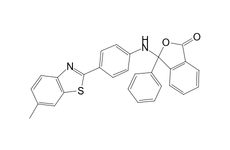 3-[4-(6-methyl-1,3-benzothiazol-2-yl)anilino]-3-phenyl-1-isobenzofuranone