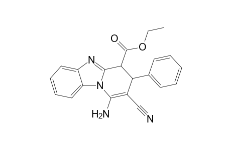 1-Amino-2-cyano-3,4-dihydro-4-ethoxycarbonyl-3-phenylpyrido[1,2-a]benzimidazole