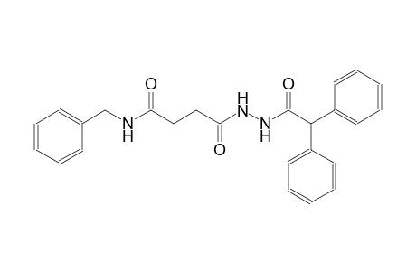 N-benzyl-4-[2-(diphenylacetyl)hydrazino]-4-oxobutanamide