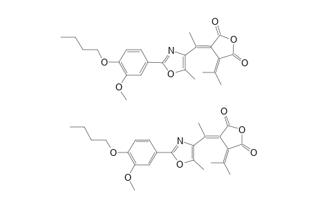 OFO;5-METHYL-2-PHENYL-(3-METHOXY-4-BUTYLOXY)-OXAZOLYLETHYLIDENE-(ISOPROPYLIDENE)-SUCCINIC-ACID