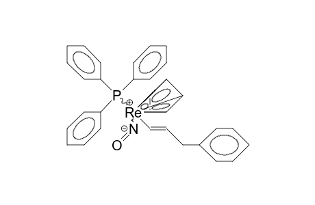 /.eta.-5/-Cyclopentadienyl-nitroso-triphenylphosphino-trans-3-phenyl-1-propenyl rhenium