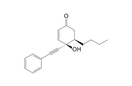 (4R*,5R*)-5-Butyl-4-hydroxy-4-(phenylethynyl)-2-cyclohexenone