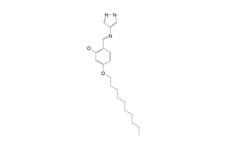 1H-4-(4-N-DECYLOXY-2-HYDROXYBENZYLIDENE)-AMINOPYRAZOLE