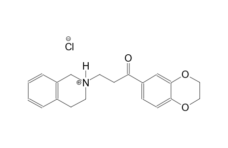 2-[3-(2,3-dihydro-1,4-benzodioxin-6-yl)-3-oxopropyl]-1,2,3,4-tetrahydroisoquinolinium chloride