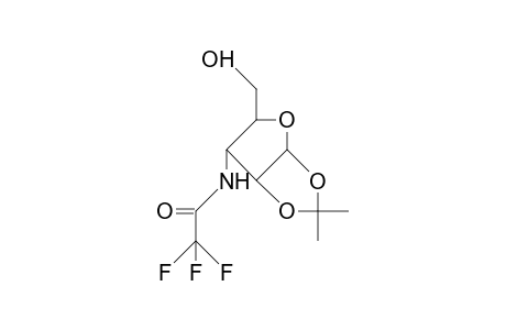 3-Deoxy-1,2-O-isopropylidene-3-trifluoroacetamido.alpha.-D-ribofuranose