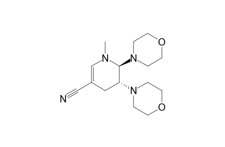 trans-1-Methyl-2,3-di(morpholino)-1,2,3,4-tetrahydropyridine-5-carbonitrile