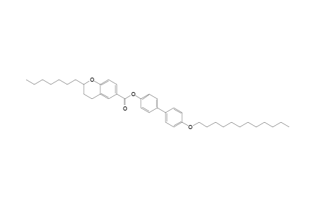 2-Heptyl-2,3-dihydrobenzopyran-6-carboxylic Acid 4'-(Dodecyloxy)biphenyl-4-yl Ester