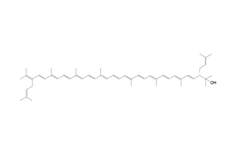 .psi.,.psi.-Carotene, 3,3',4,4'-tetradehydro-1,2-dihydro-1-hydroxy-2,2'-bis(3-methyl-2-butenyl)-, (2S)-