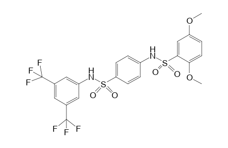 N-[4-[[3,5-bis(trifluoromethyl)phenyl]sulfamoyl]phenyl]-2,5-dimethoxy-benzenesulfonamide