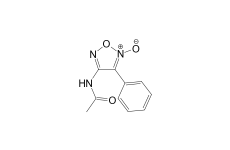 N-(5-oxidanidyl-4-phenyl-1,2,5-oxadiazol-5-ium-3-yl)ethanamide