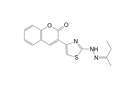 3-{2-[(2Z)-2-(1-methylpropylidene)hydrazino]-1,3-thiazol-4-yl}-2H-chromen-2-one