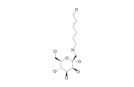1-[N-(6-HYDROXYHEXYL)-AMINO]-1-DEOXY-ALPHA-D-MANNO-HEPT-2-ULO-PYRANOSIDE