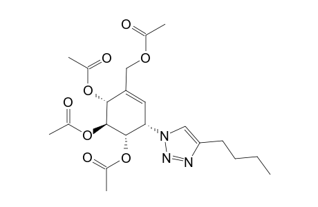 (1S,2S,3R,6S)-4-(Acetoxymethyl)-6-(4-butyl-1H-1,2,3-triazol-1-yl)cyclohex-4-ene-1,2,3-triyl Triacetate