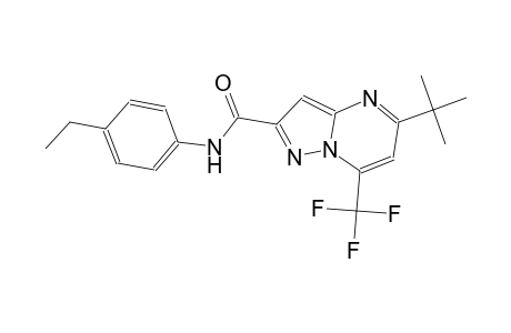 5-tert-butyl-N-(4-ethylphenyl)-7-(trifluoromethyl)pyrazolo[1,5-a]pyrimidine-2-carboxamide