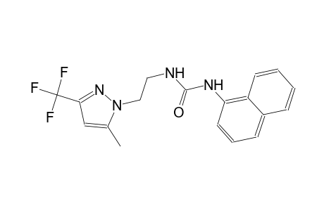 N-{2-[5-methyl-3-(trifluoromethyl)-1H-pyrazol-1-yl]ethyl}-N'-(1-naphthyl)urea