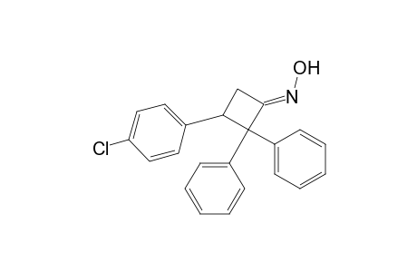 Cyclobutanone, 3-(4-chlorophenyl)-2,2-diphenyl-, oxime