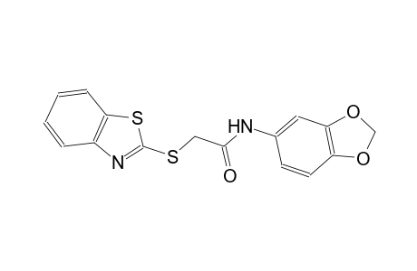 N-(1,3-benzodioxol-5-yl)-2-(1,3-benzothiazol-2-ylsulfanyl)acetamide