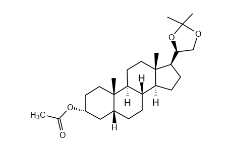 20α,21-(isopropylidenedioxy)-5β-pregnan-3α-ol, acetate