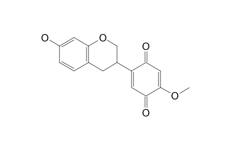 2-(7-hydroxychroman-3-yl)-5-methoxy-p-benzoquinone