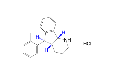 trans-4a,5,cis-4a,9b-2,3,4,4a,5,9b-hexahydro-5-o-tolyl-1H-indeno[1,2-b]pyridine, hydrochloride