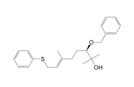 6-Octen-2-ol, 2,6-dimethyl-3-(phenylmethoxy)-8-(phenylthio)-, [R-(E)]-