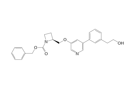 2-[3-[5-[[1-(Benzyloxycarbonyl)-2(S)-azetidinyl]methoxy]-3-pyridyl]phenyl]ethanol