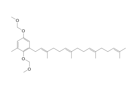 Benzene, 2,5-bis(methoxymethoxy)-1-methyl-3-(3,7,11,15-tetramethyl-2,6,10,14-hexadecatetraenyl)-, (E,E,E)-