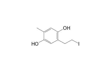 1,4-Benzenediol, 2-(2-iodoethyl)-5-methyl-