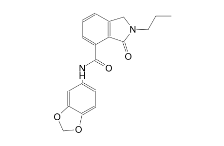 N-(1,3-benzodioxol-5-yl)-3-oxo-2-propyl-4-isoindolinecarboxamide