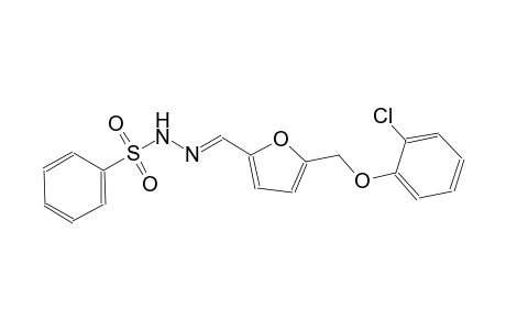 N'-((E)-{5-[(2-chlorophenoxy)methyl]-2-furyl}methylidene)benzenesulfonohydrazide
