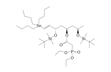 (2R,4R,6S,E)-2,6-bis(tert-Butyldimethylsilyloxy)-8-(tributylstannyl)oct-7-en-4-yl 2-(diethoxyphosphoryl)acetate