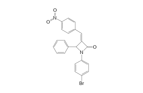 (E)-1-(4-BROMOPHENYL)-3-(4-NITROBENZYLIDENE)-4-PHENYLAZETIDIN-2-ONE