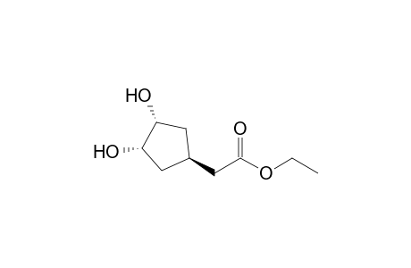 trans-Ethyl 3,4-dihydroxycyclopentylacetate