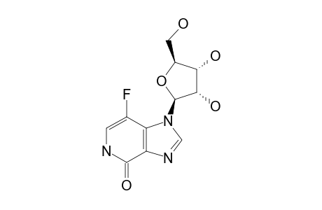 7-FLUORO-1-BETA-D-RIBOFURANOSYLIMIDAZO-[4,5-C]-PYRIDIN-4(5H)-ONE;3-DEAZA-3-FLUOROINOSINE