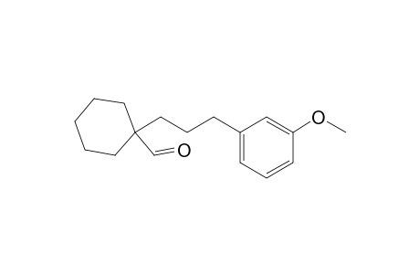 1-[3-(3-methoxyphenyl)propyl]-1-cyclohexanecarboxaldehyde