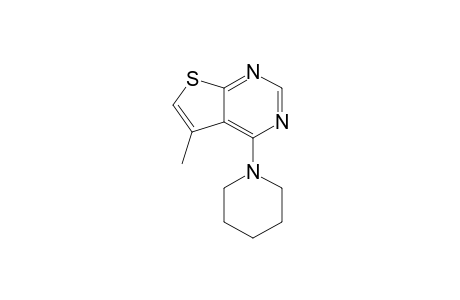 Thieno[2,3-d]pyrimidine, 5-methyl-4-piperidino-