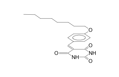 5-(4-ocyloxybenzylidene)perhydropyrimidine-2,4,6-trione
