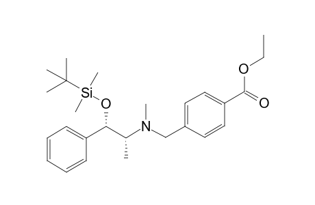 Ethyl 4-((((1S, 2R)-1-((tert-butyldimethylsilyl)oxy)-1-phenylpropan-2-yl)(methyl)amino)methyl)benzoate