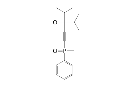 4-methyl-1-(methyl-phenylphosphoryl)-3-propan-2-ylpent-1-yn-3-ol