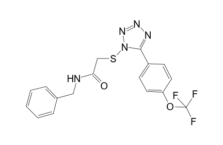 N-(phenylmethyl)-2-[[5-[4-(trifluoromethoxy)phenyl]-1-tetrazolyl]thio]acetamide