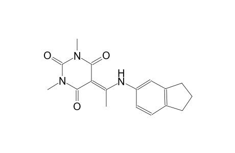 5-[1-(2,3-dihydro-1H-inden-5-ylamino)ethylidene]-1,3-dimethyl-2,4,6(1H,3H,5H)-pyrimidinetrione