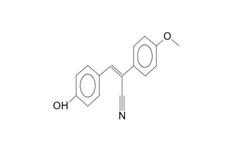 1-(4-hydroxyphenyl)-2-cyano-2-(4-methoxyphenyl)ethene