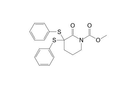 N-Methoxycarbonyl-3,3-bis(phenylthio)-2-piperidone