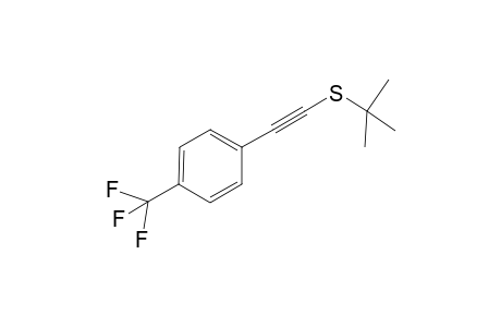 tert-Butyl((4-(trifluoromethyl)phenyl)ethynyl)sulfane