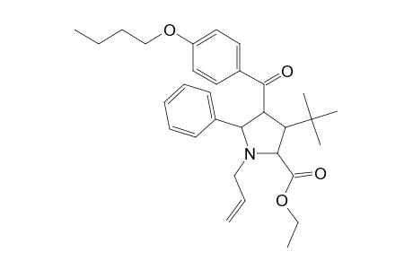 Proline, 4-(4-butoxybenzoyl)-3-(1,1-dimethylethyl)-5-phenyl-1-(2-propenyl)-, ethyl ester