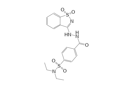 4-{[2-(1,1-dioxido-1,2-benzisothiazol-3-yl)hydrazino]carbonyl}-N,N-diethylbenzenesulfonamide
